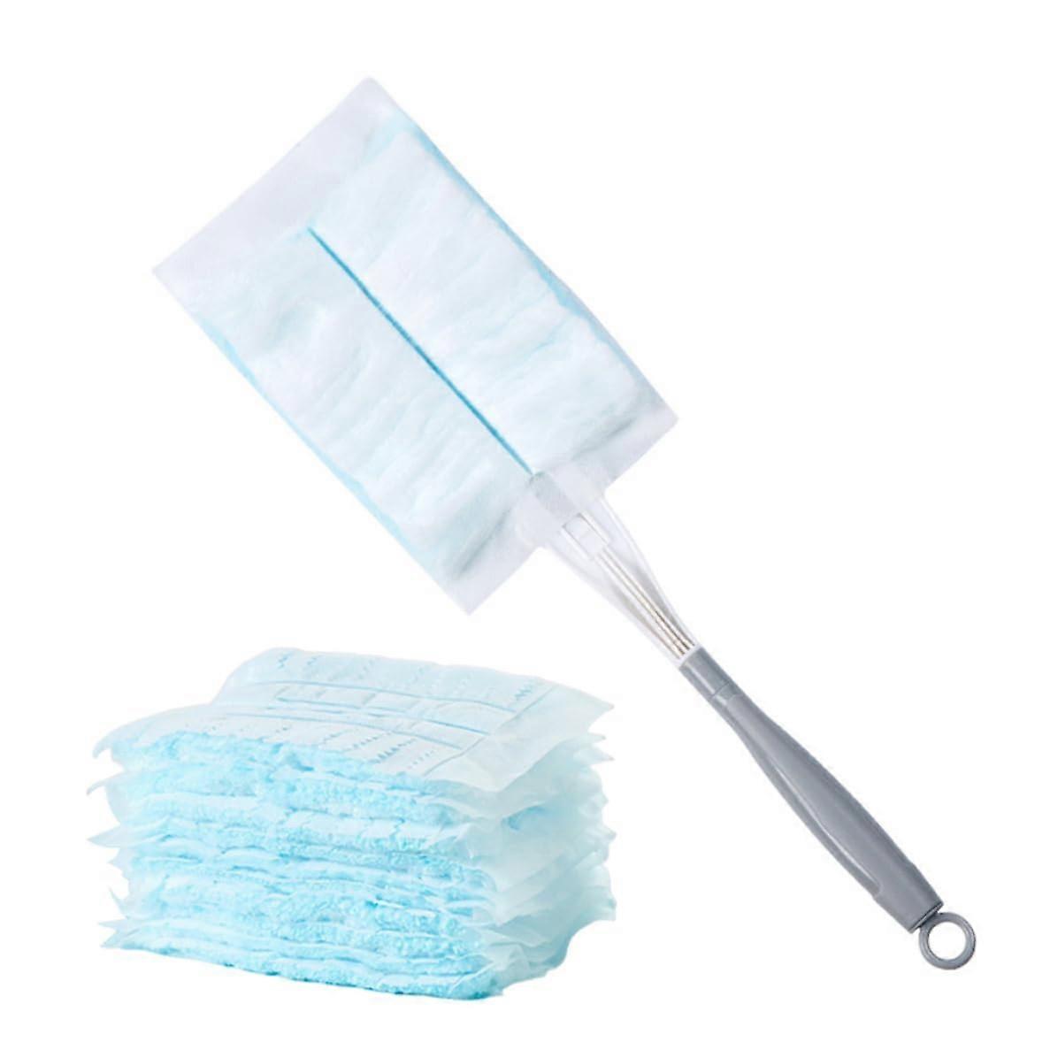 Duster Refill Heads Set with Handle, Electrostatic Fluffy Duster Refills for Cleaning,