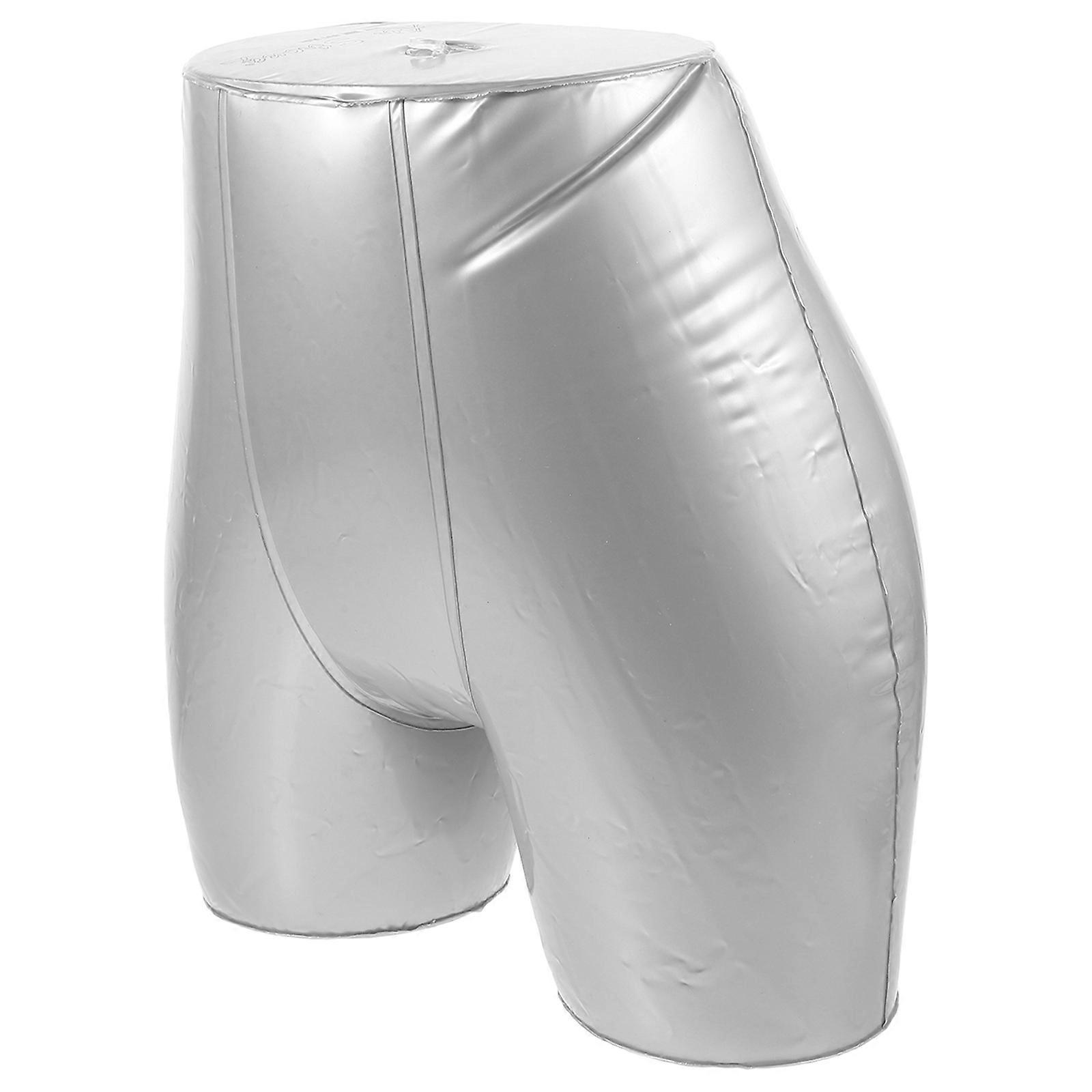 2Pcs Inflatable Mannequin Hip Model for Display with Silver PVC Material