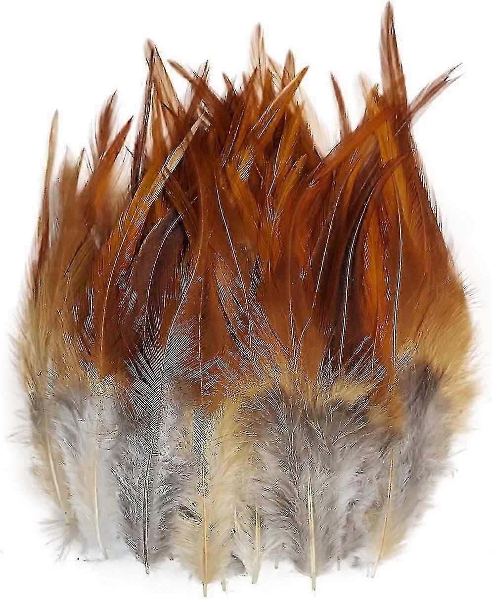 1000pcs Saddle Hackle Rooster Feather 26s