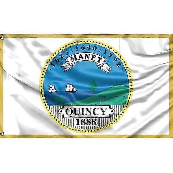 Quincy Flag Massachusetts Usa Pattern 719