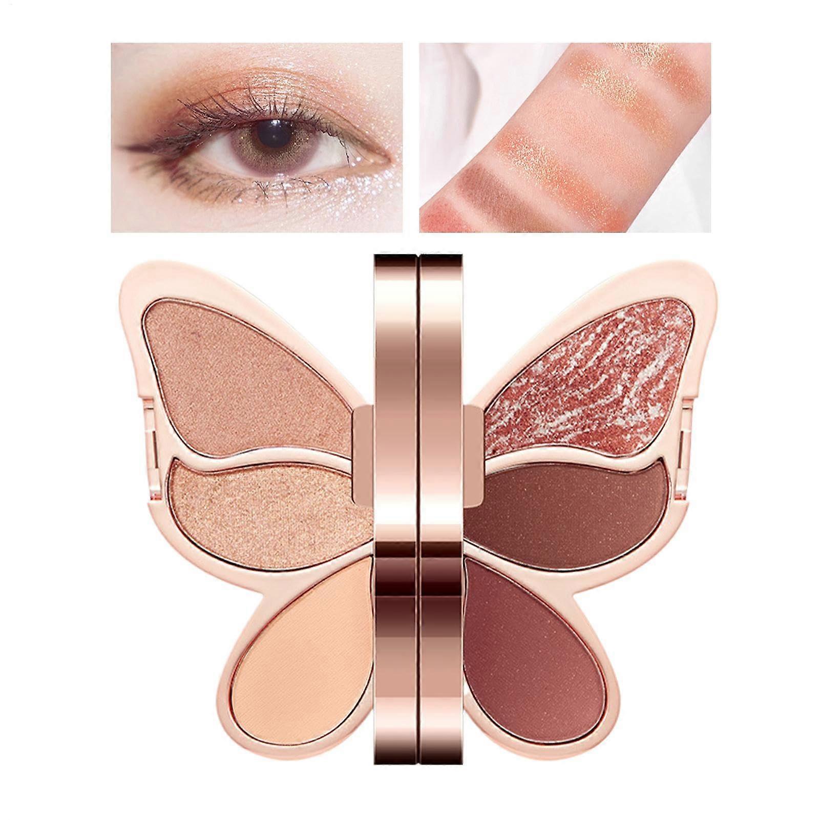 Eye Shadow Palette 6 Colors LongLasting  Pigmented Animal Shape Eyeshadow Makeup