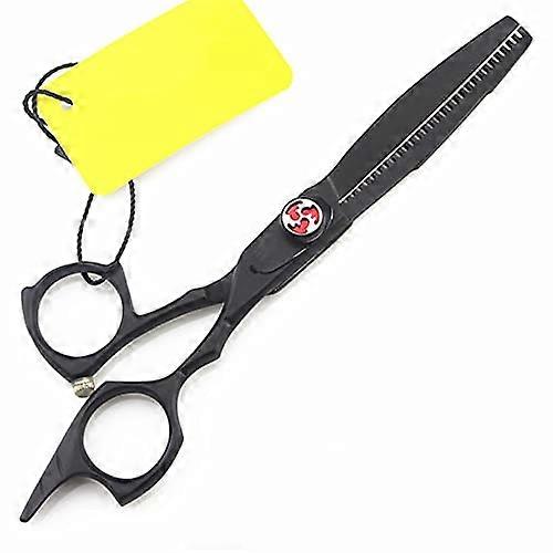 Tesoura de desbaste de 5,5 polegadas com dentes invertidos para cortes de cabelo profissionais e transições suaves em camadas.