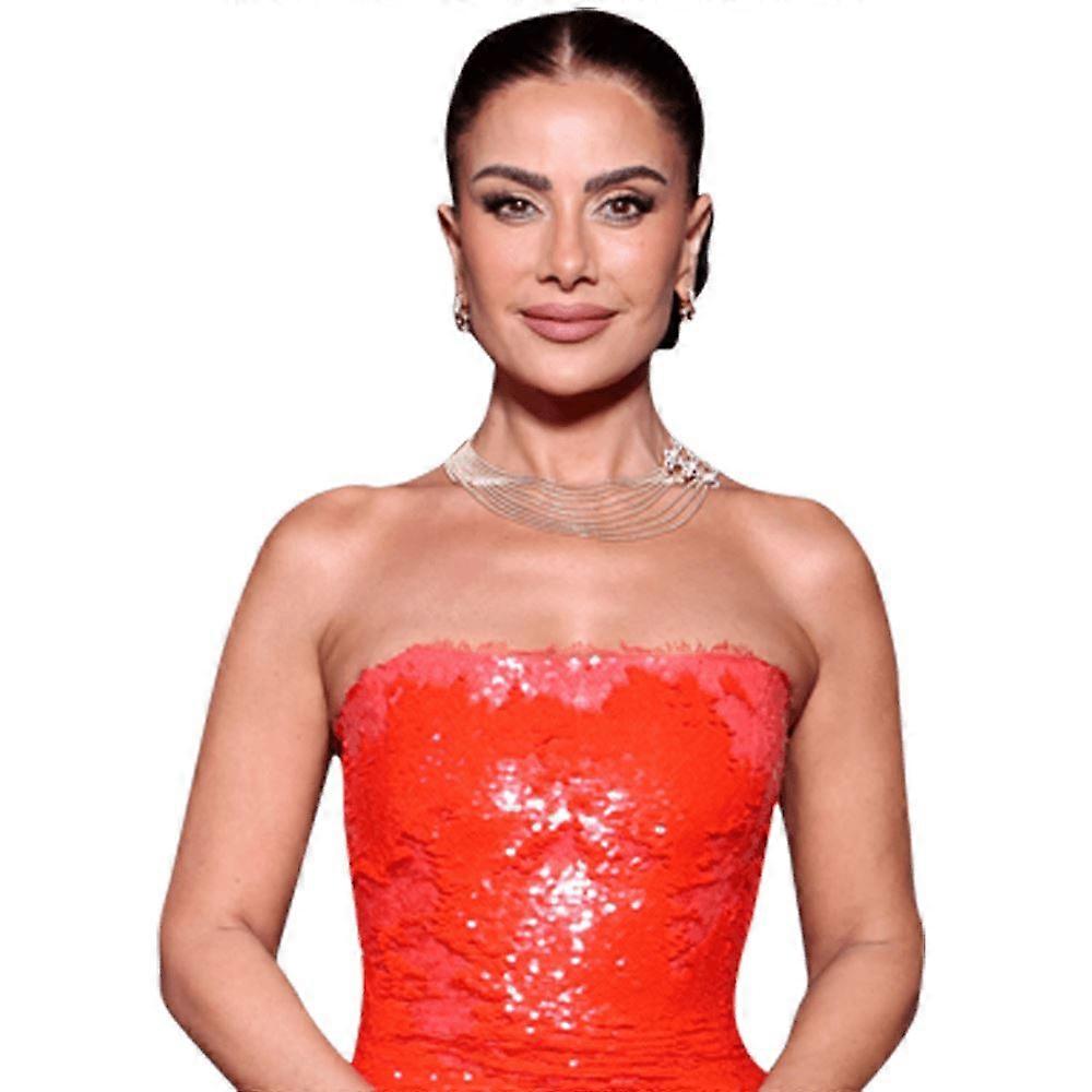Saba Mubarak (Red Dress) Half Body Buddy Cutout