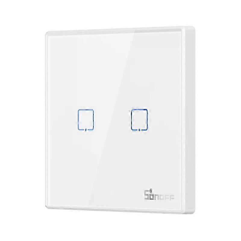 Smart WiFi Touch Wall Switch RF Remote Control Light Switch Compatible with Alexa Google Assistant 433MHz