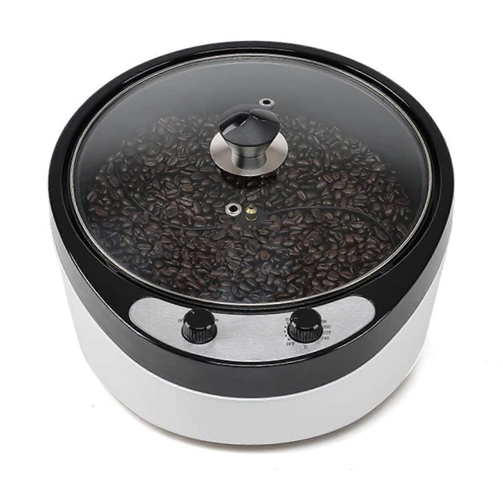 Electric Coffee Roaster Machine 800g With Timer Adjustable Temp Glass Cover for Home and