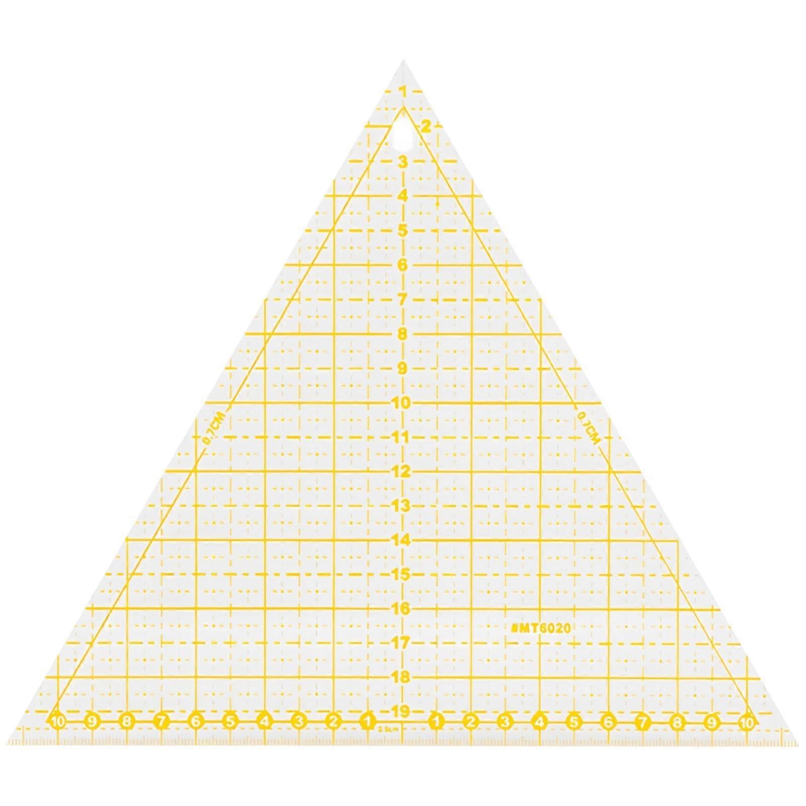60 Degree Triangle Quilting Ruler Acrylic Template for Charm Packs Fabric Strips Precise Cutting