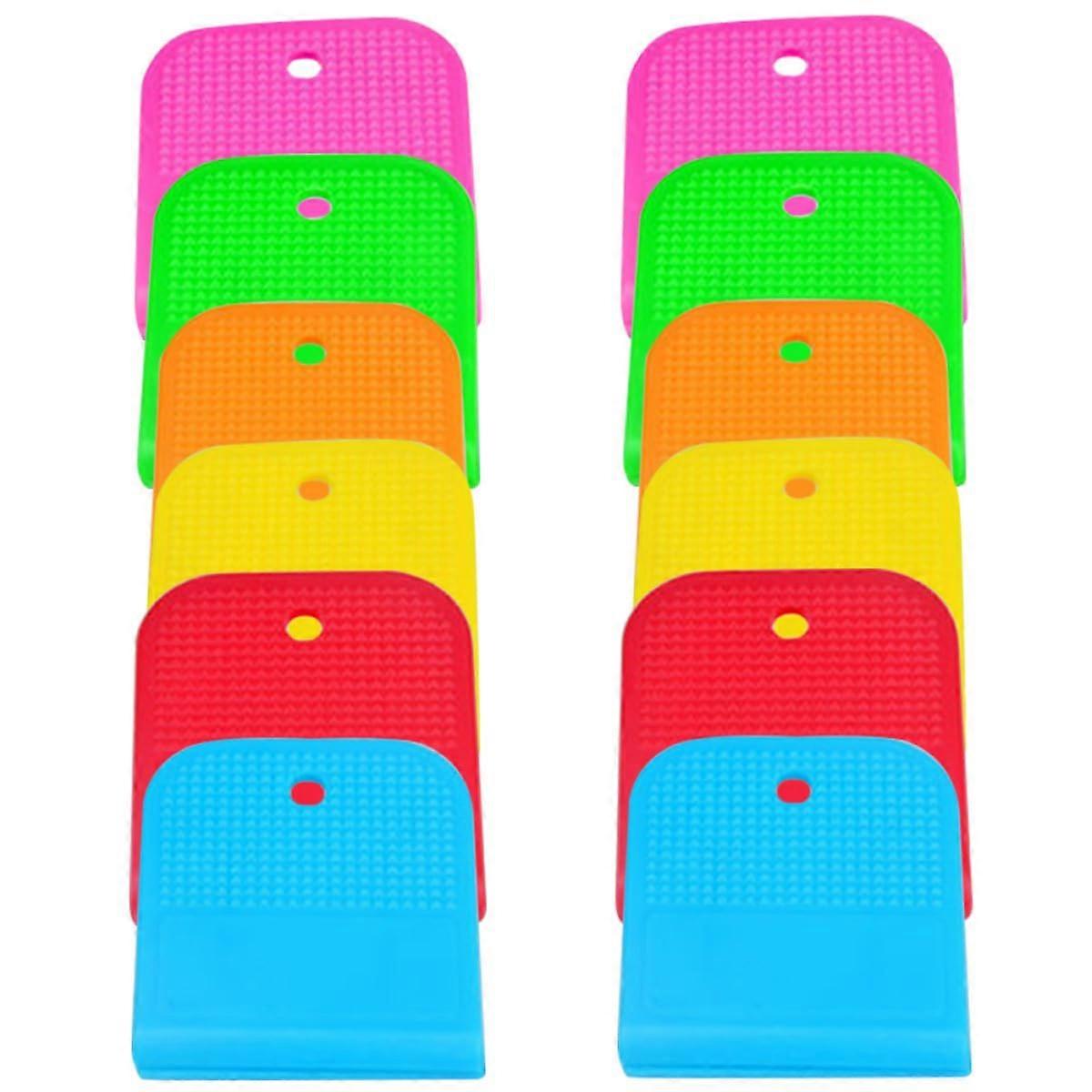12pcs Windproof Laundry Clips Clothes Pins Strong Grip Plastic MultiColor for Outdoor Drying