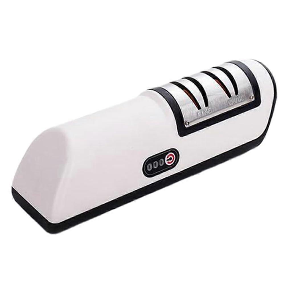 Electric Knife Sharpener with 4 Gears, Rechargeable Kitchen Sharpener, Easy Safe Operation