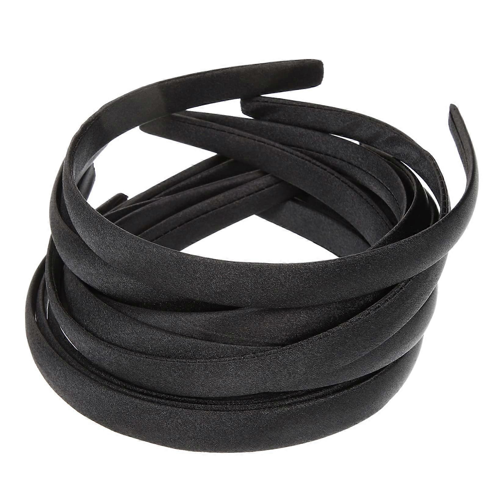 12pcs Plain Cloth Headbands No Teeth Comfortable Hair Accessories for DIY Crafting