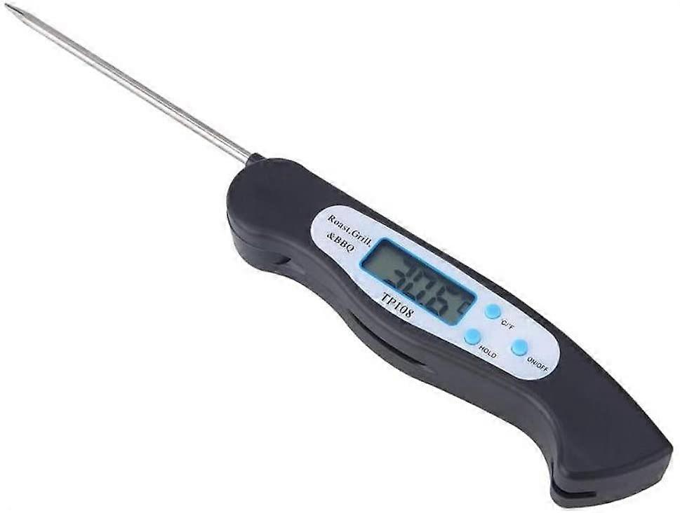 Digital Meat Thermometer with Instant Read, Foldable Probe for BBQ, Kitchen, and Liquid