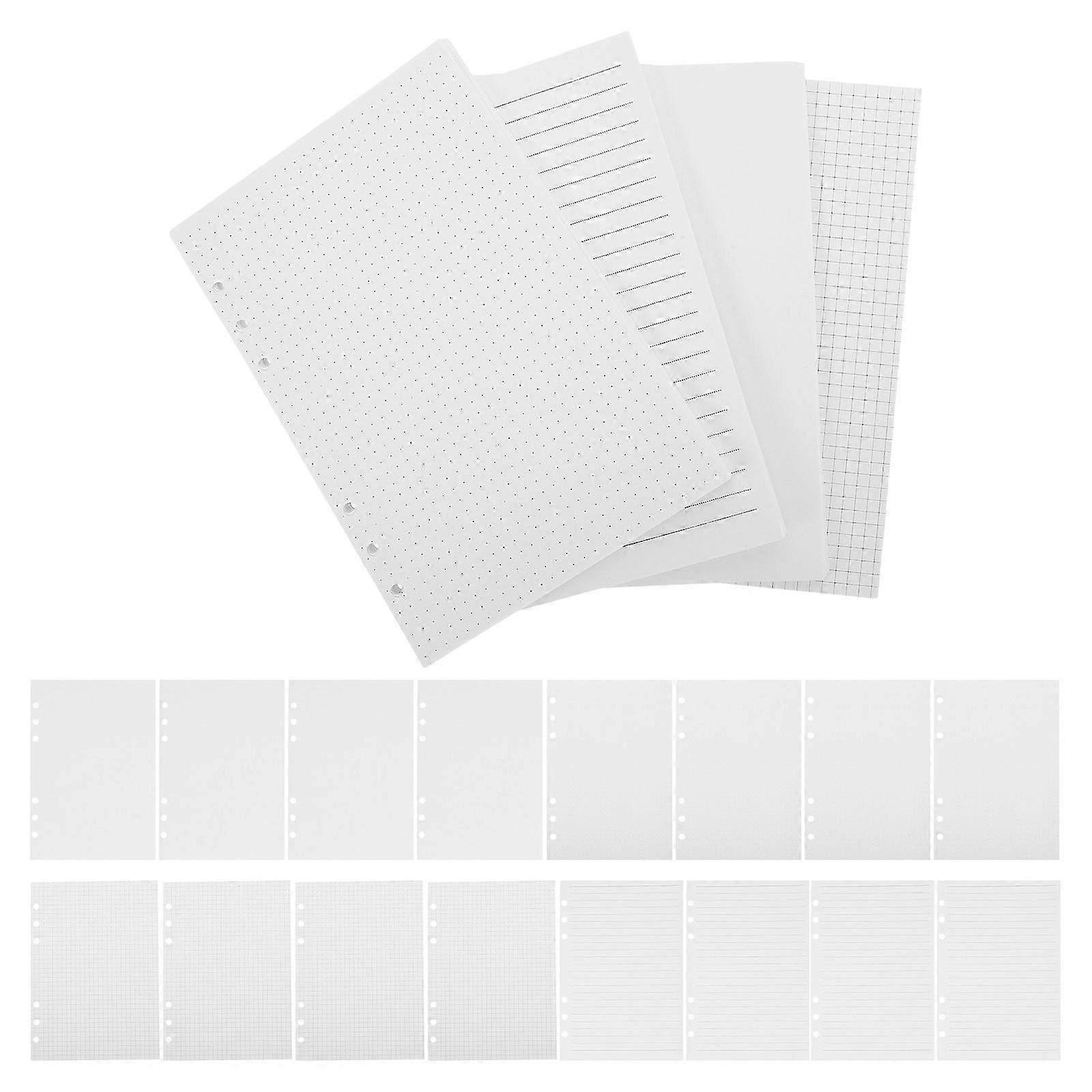 Handbook Refill Paper Loose Leaf for 180Pcs White Planner Inserts