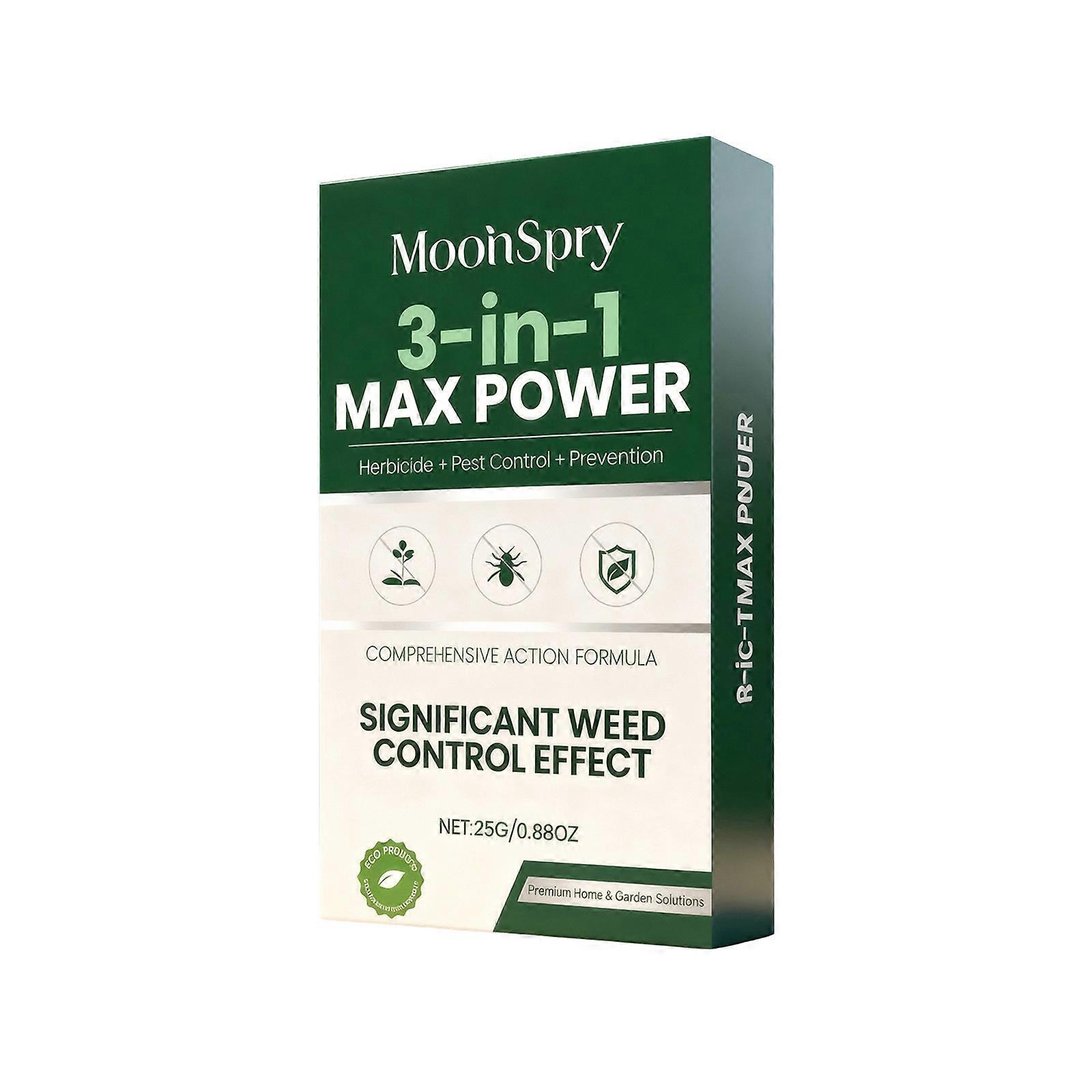 Herbicide 1 à 10 fois plus efficace pour le désherbage des pelouses et jardins, action rapide, facile à utiliser, 25 g