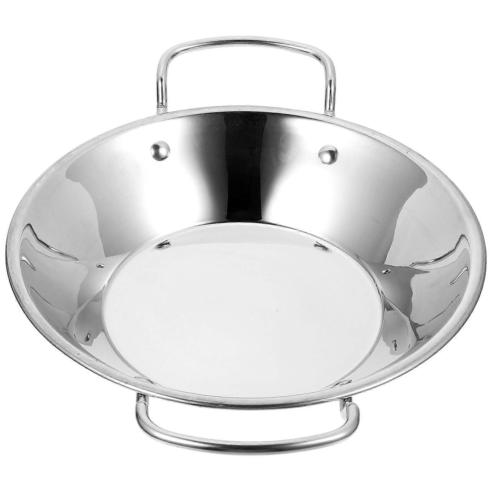 Cooking Pan Stainless Steel Multi-Function Cooking Cookware Home Users 32.00X24.00X5.00cm 1Pcs