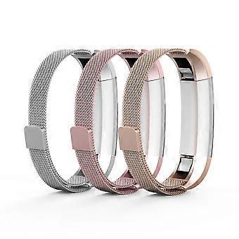 Metal Replacement Bands Set of 3 Champagne Gold Silver Rose Pink for Fitbit Alta and Alta HR