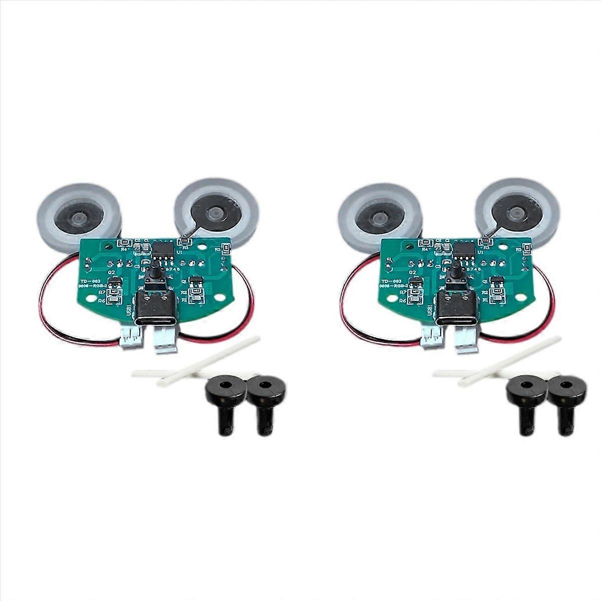 2X Dual USB Humidifier Atomizer Module Dual Control Board Dual Atomizer Driver Board Module, Set B