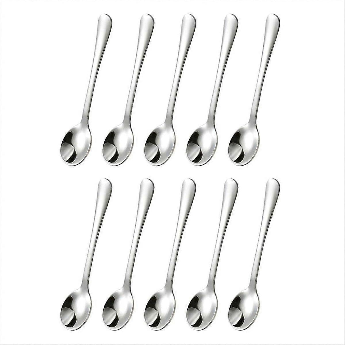 10 PCS Condiment Spoons Stainless Steel Mini Spoons