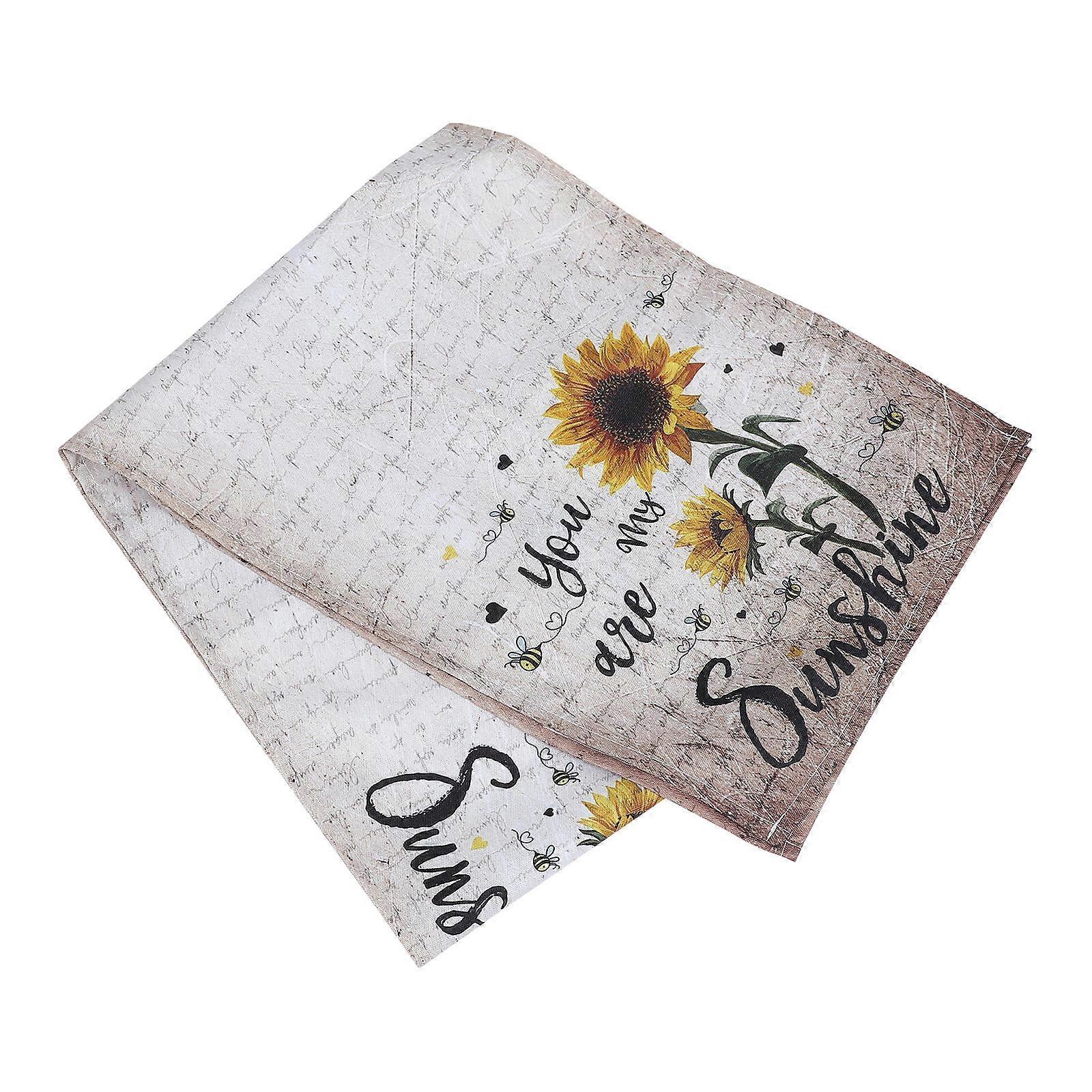 Dining Table Cloth for Decoration 2Pcs Beige Delicate Table Runner