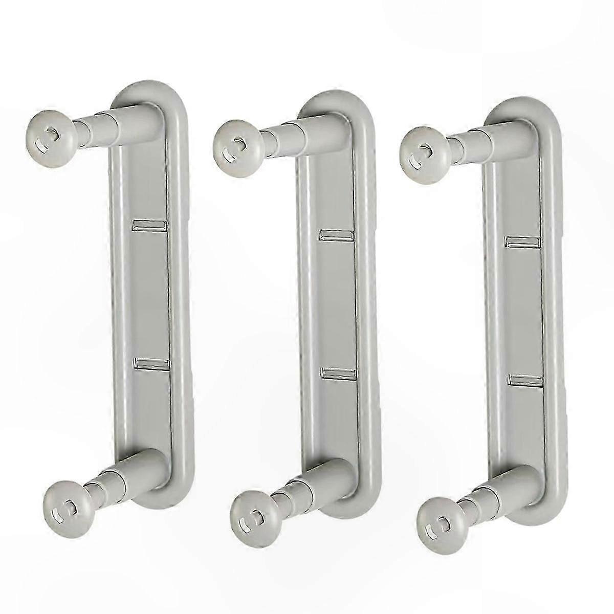 Wall-Mounted Telescopic Clothes Rack, Gray