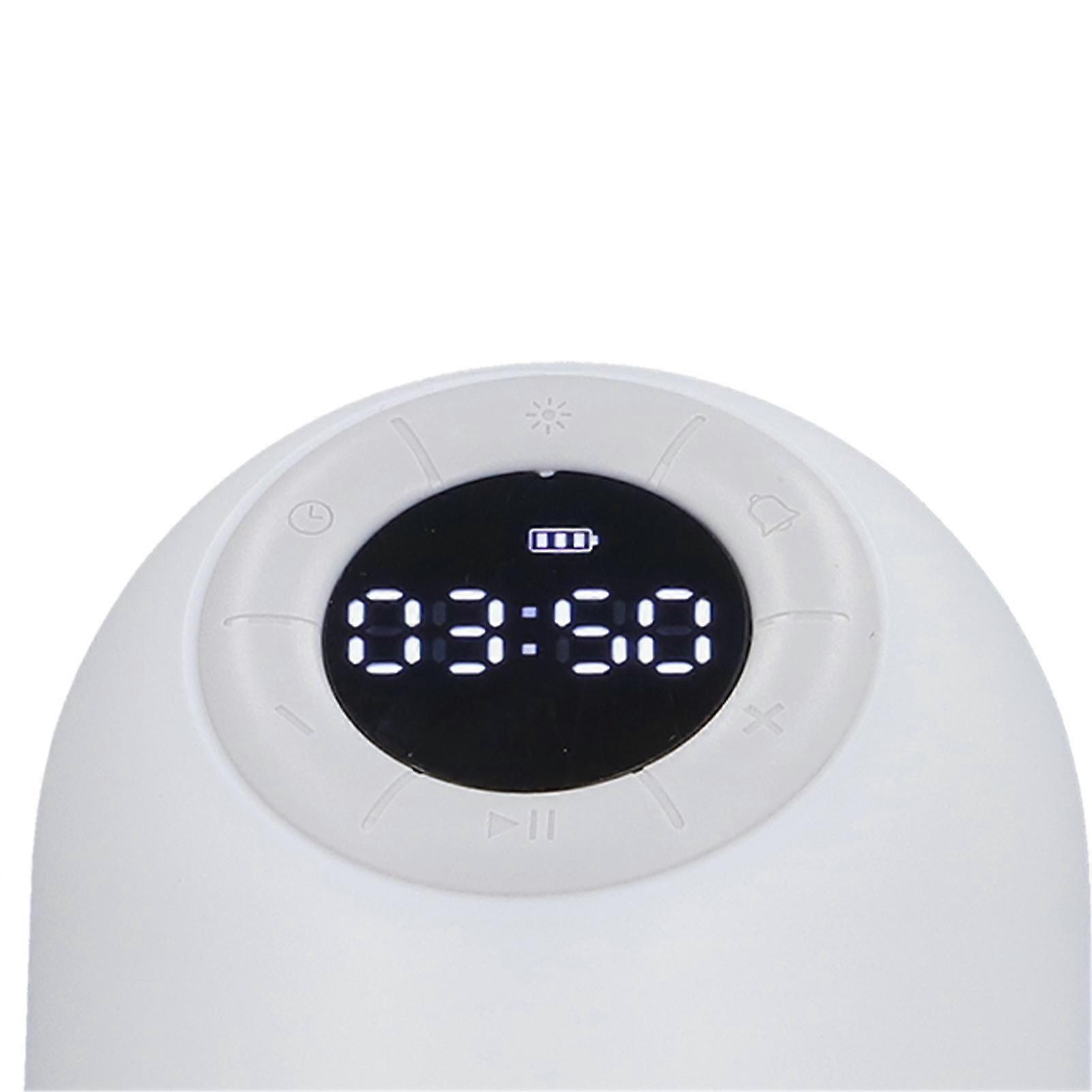 Speaker White Wake Up Light Wireless Speaker Multi Function Bedside Night Light Speaker