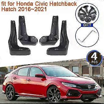 High quality4x for Honda Civic Hatchback Hatch 2016~2021 Accessories 2017 2018 2019 2020 MudGuards Splash Guards Mud Flaps Front Rear Fender