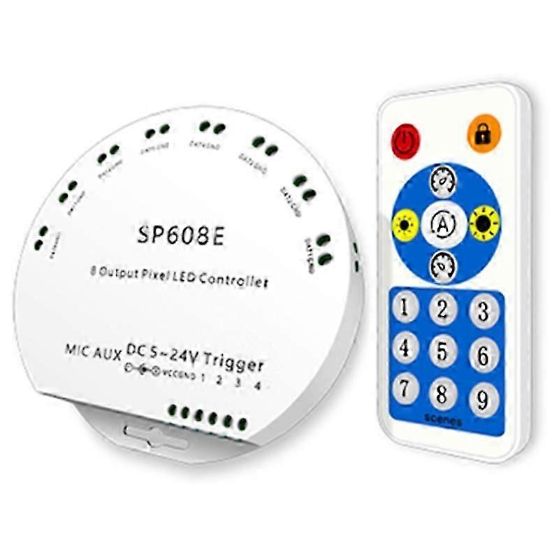 SP608E WS2812B Music Controller Built in Mic Bluetooth App