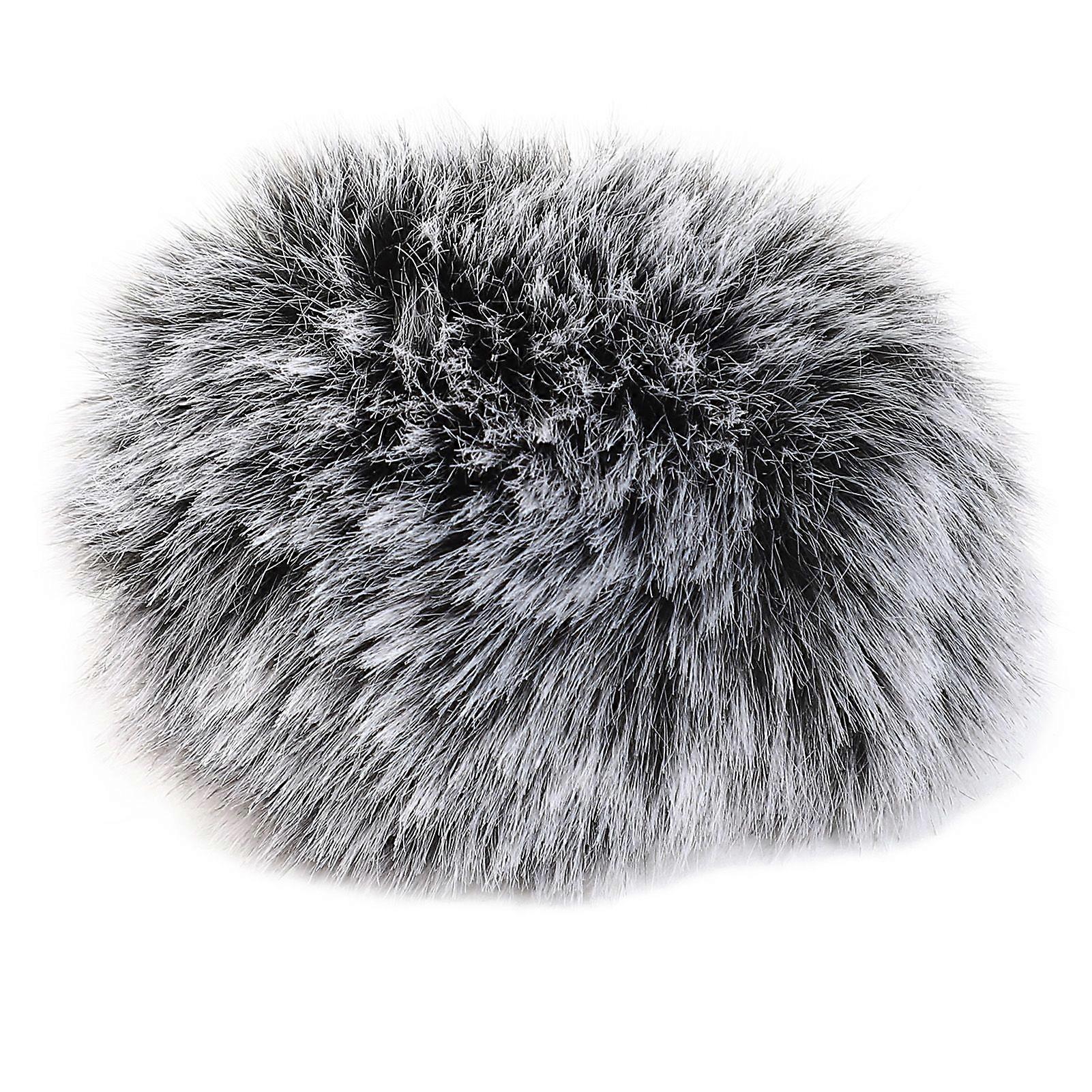 Furry Microphone Cover Noise Reduction ComCompatible Withtable Soft Portable Compact Microphone Windscreen Muff Compatible With Recording