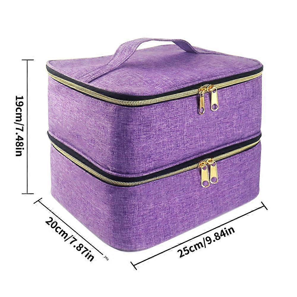 Two - Layer Multifunctional Nail Polish Storage Bag