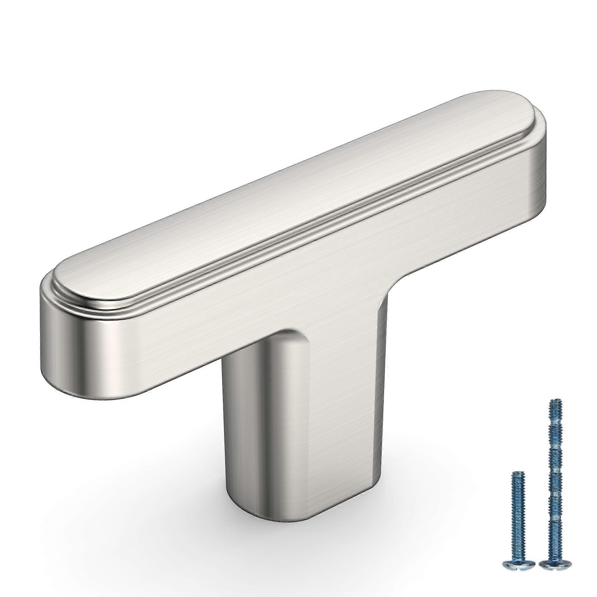 10 Pack Brushed Satin Nickel Cabinet and Drawer Knobs for Kitchen and Bathroom