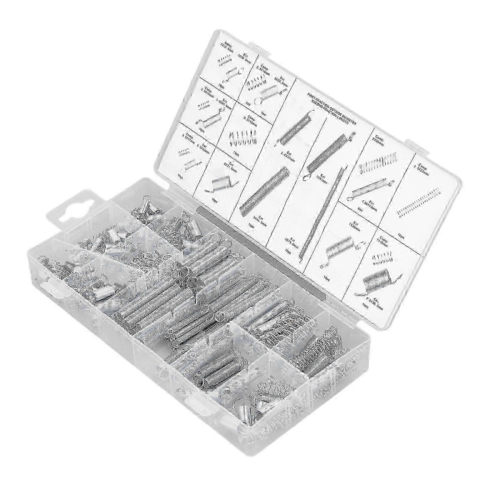 Spring Set Extension Spring Compression Spring Kit Spring Assortment 200pcs