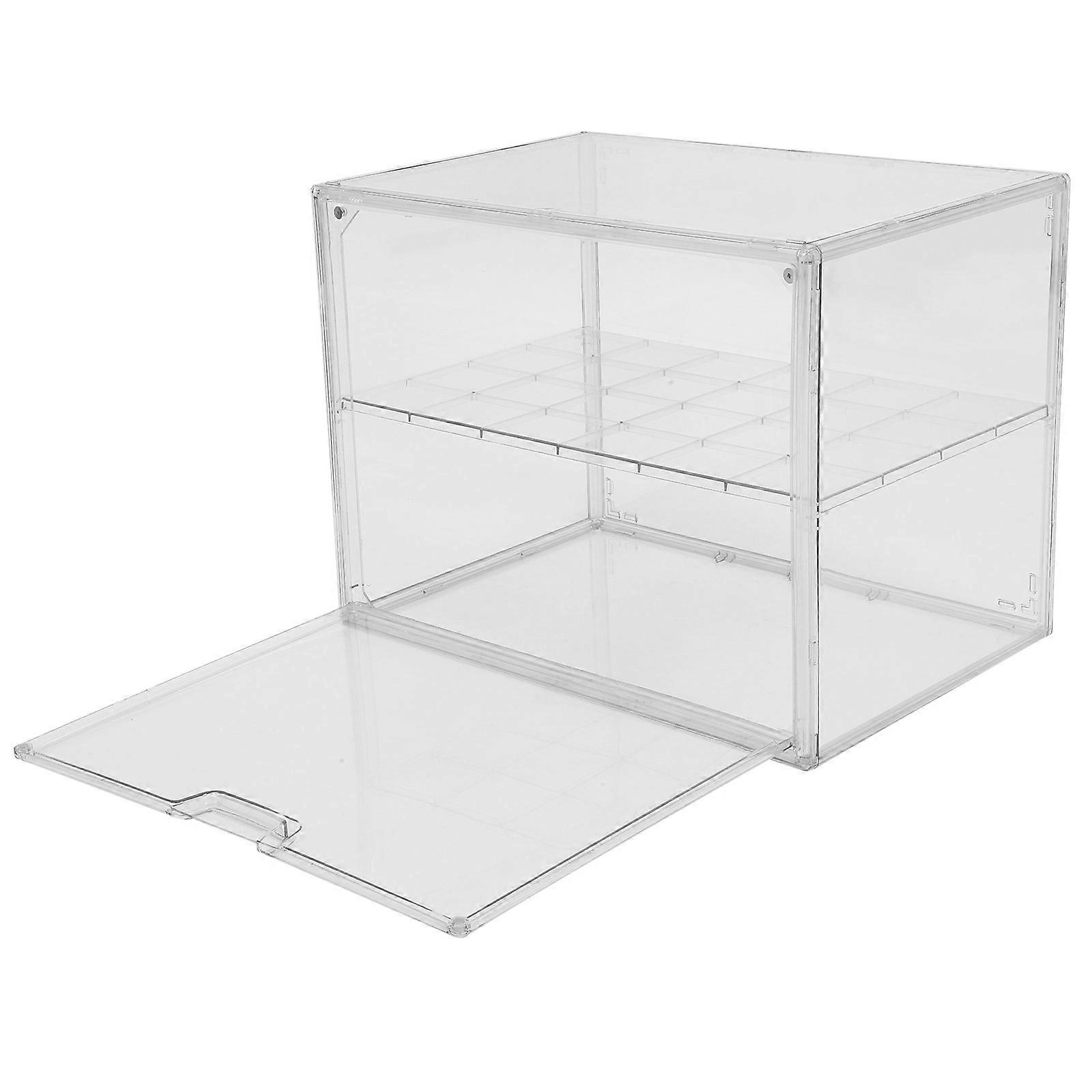 Bread Box for Kitchen Countertop Clear Double Layered Bread Container for Freshness Bread Box
