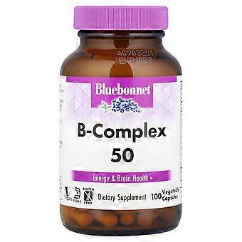 Bluebonnet Nutrition, B-Complex 50, 100 Cápsulas Vegetais