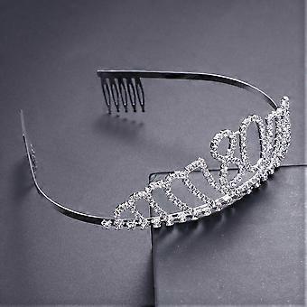 80th Birthday Tiara Crystal Rhinestone Birthday Tiara Queen Crowns Headband With Hair Combs Clip