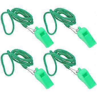 4 stks Voetbal Fluitje met Lanyard Professioneel Voetbal Fluitje Multifunctioneel Survival Fluitje