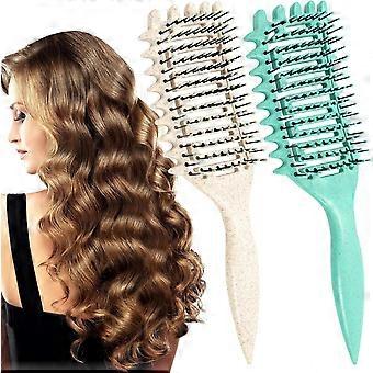 Pieces Lockenbürste, Entwirrungsbürste, Haarbürste für nasses/dickes/lockiges Haar