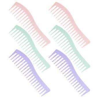 Plastic Comb for Hair Wide Tooth Comb 6Pcs for Hair Styling