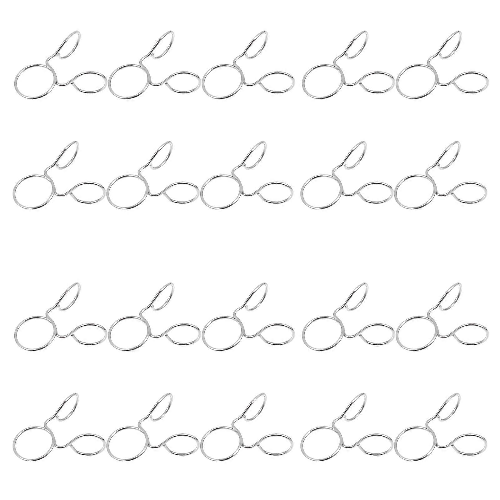 Windproof Hook Stainless Cross Bar Hook for Clothesline 20Pcs