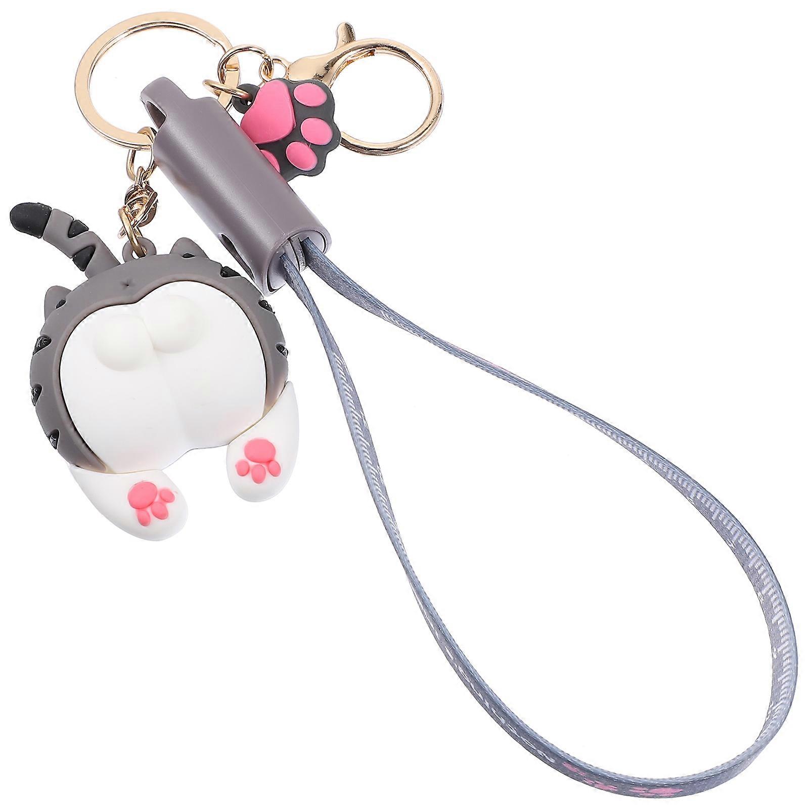 Data Cable Creative Keychain Charging Cable Cartoon Lanyard