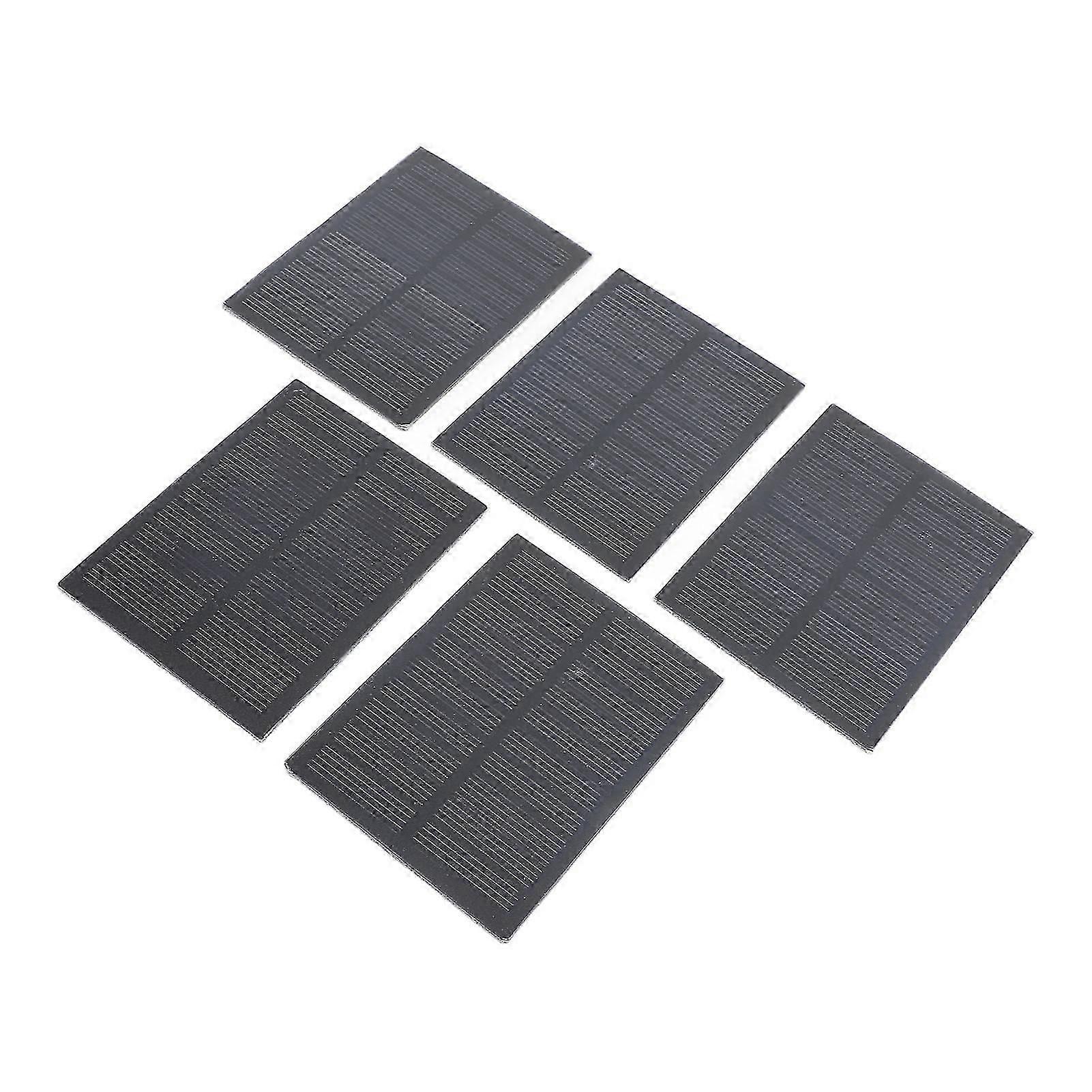 5Pcs 2W 8x6cm Mini Monocrystalline Solar Panels compatible with DIY Projects