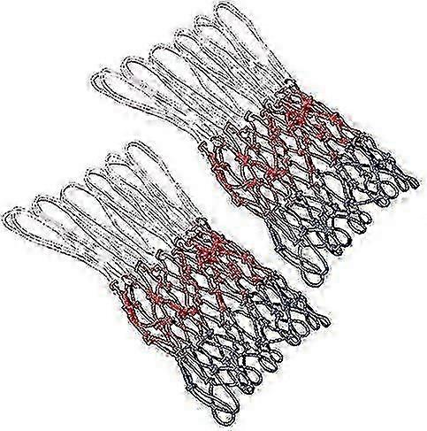 2pcs Multicolor Basketball Net,replacement, 12 Loopsl:50cm