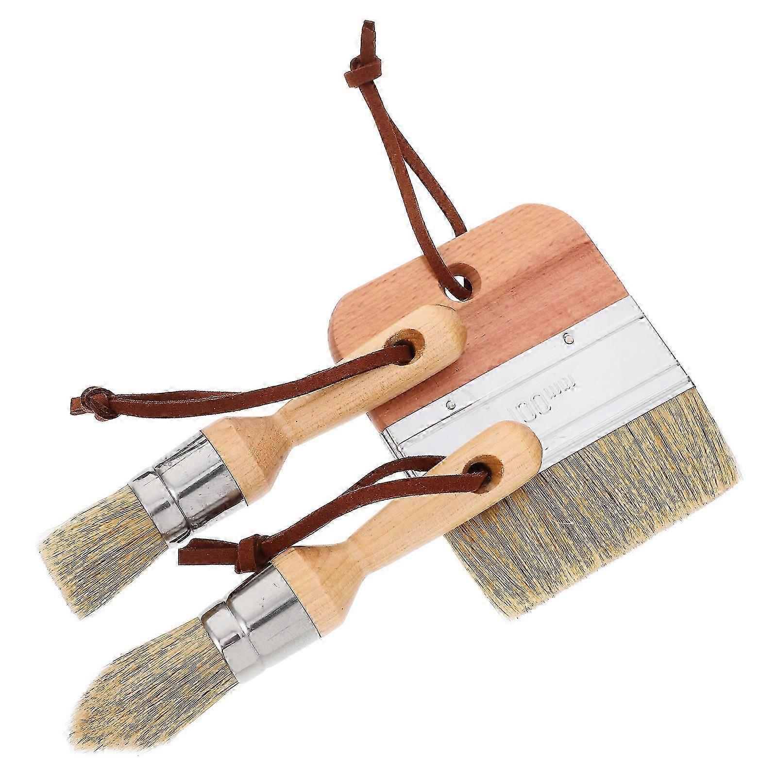 Wax Paint Brushes Multi-Function Painting Brush for Artists 3Pcs