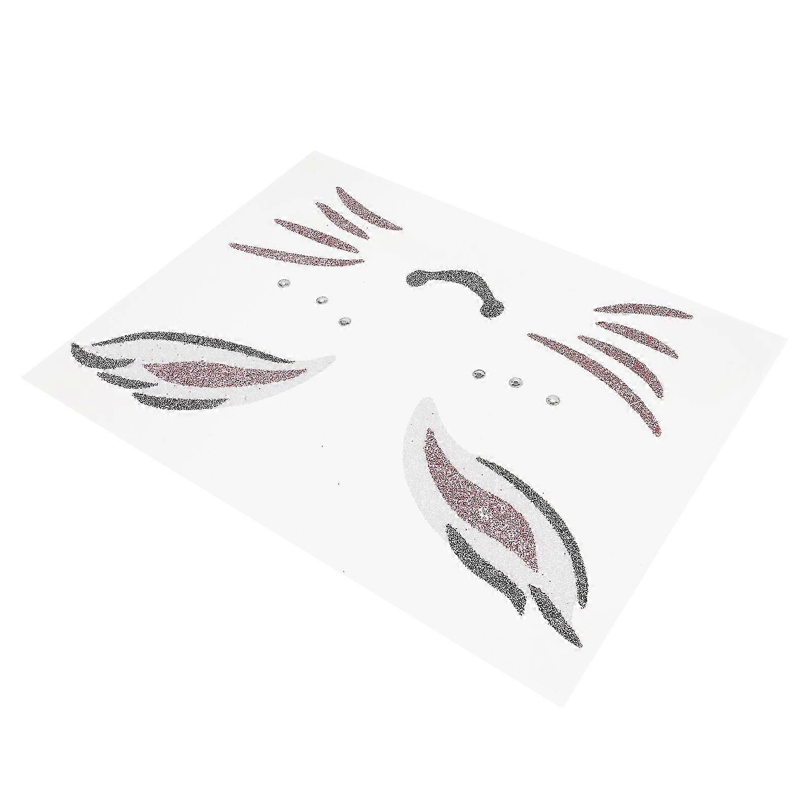 Rabbit Easter Face Sticker for Decor Adding Joy to Your Easter Party