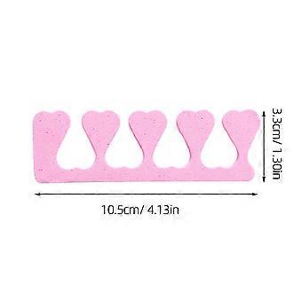 Nail Spacers Sponge Finger Toe Separators for Nail Art 2Pcs Pink