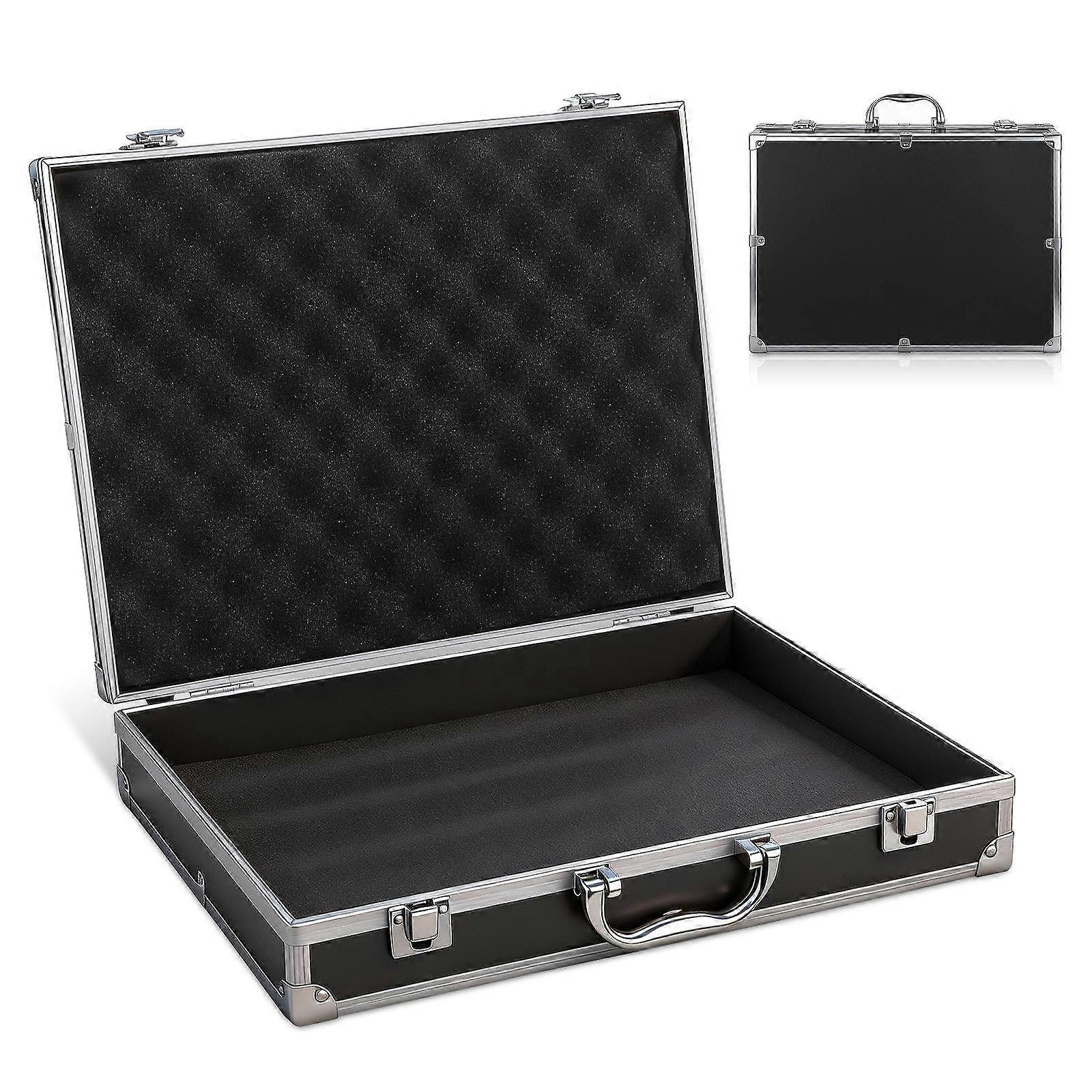 Lockable Flight Case Portable Aluminum Alloy Box Carrying Case  Tools Container