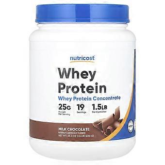 Nutricost, Whey Protein Concentrate, Milk Chocolate, 1.5 lb (680 g)