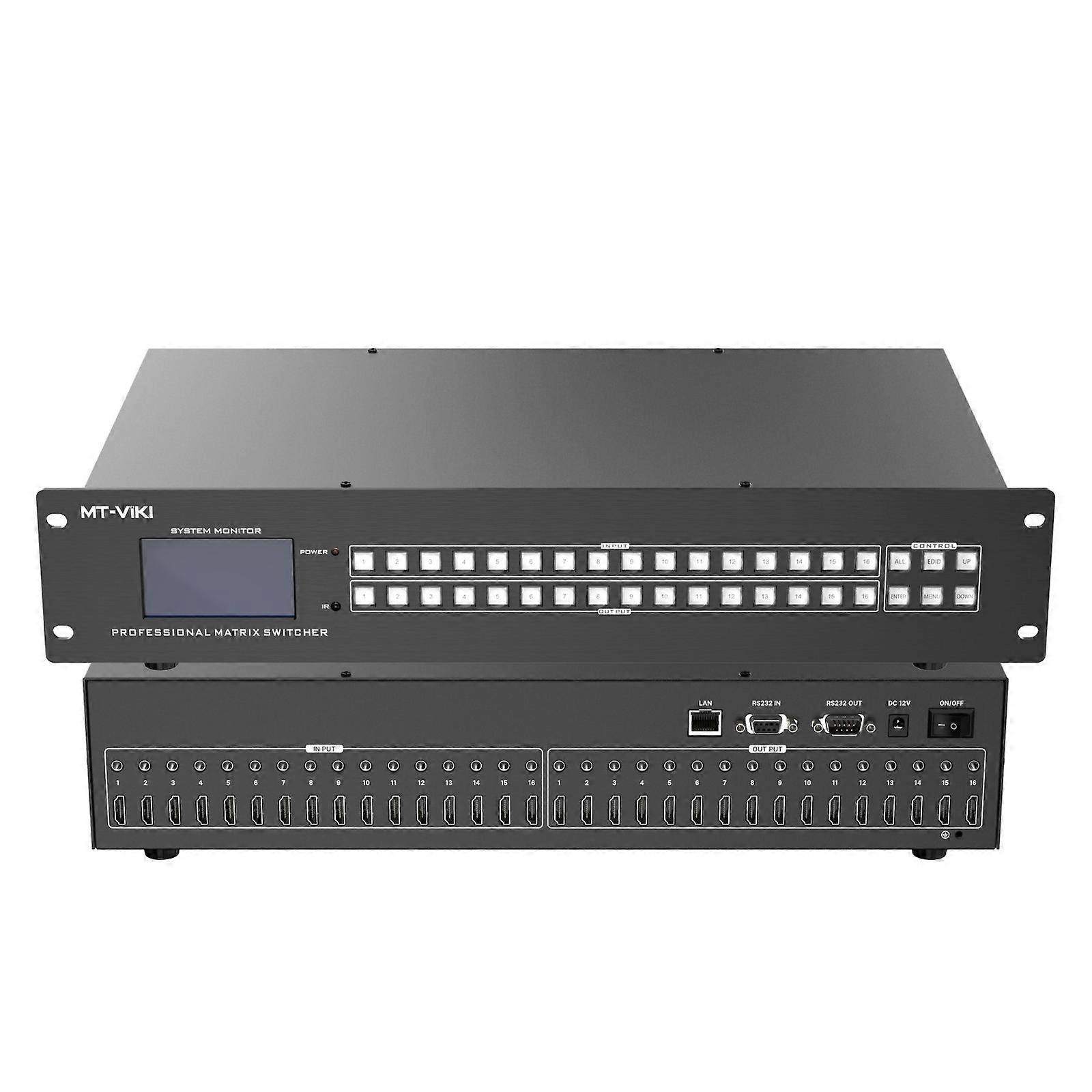 Multiple Protocol Controlled HDTV Array For Conference Lodgings Backs 16 Channel Continuous Video Switching Multicolor