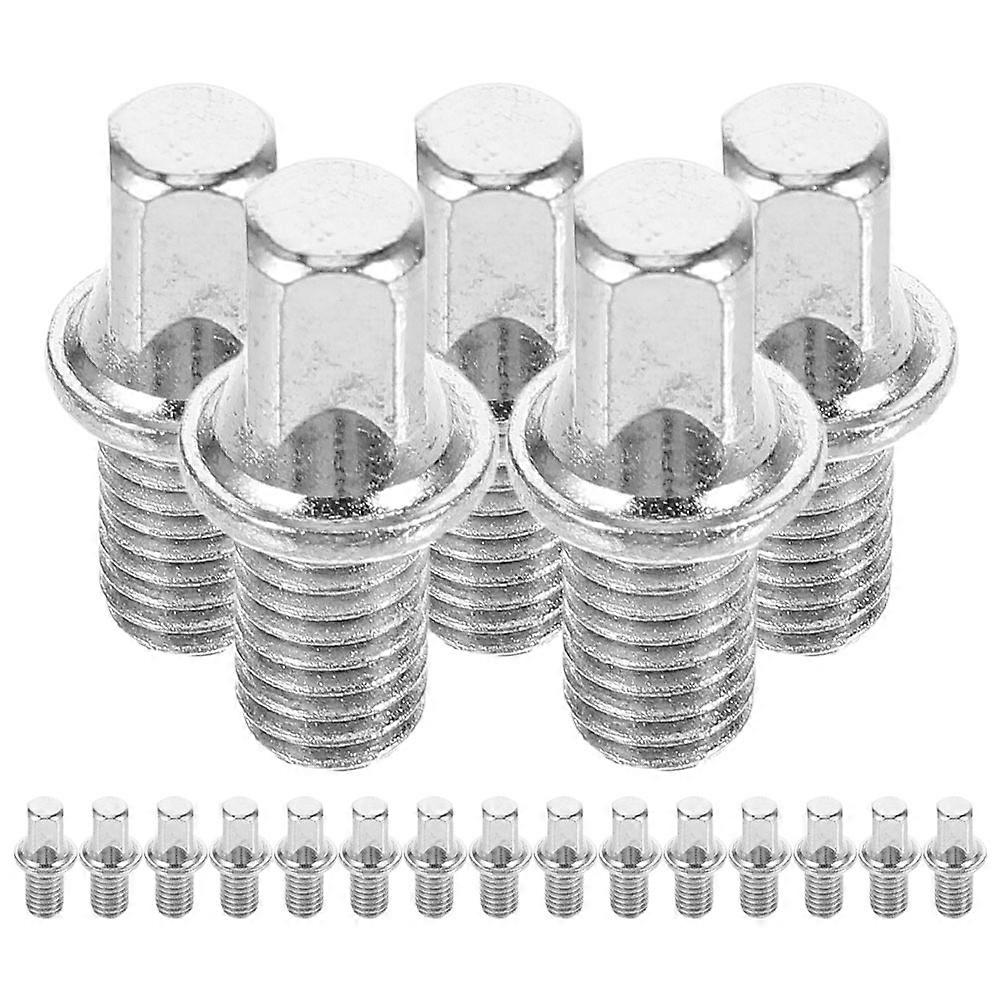 Drum Screws Drum Tension Rods for Percussion Instruments 20Pcs Silver