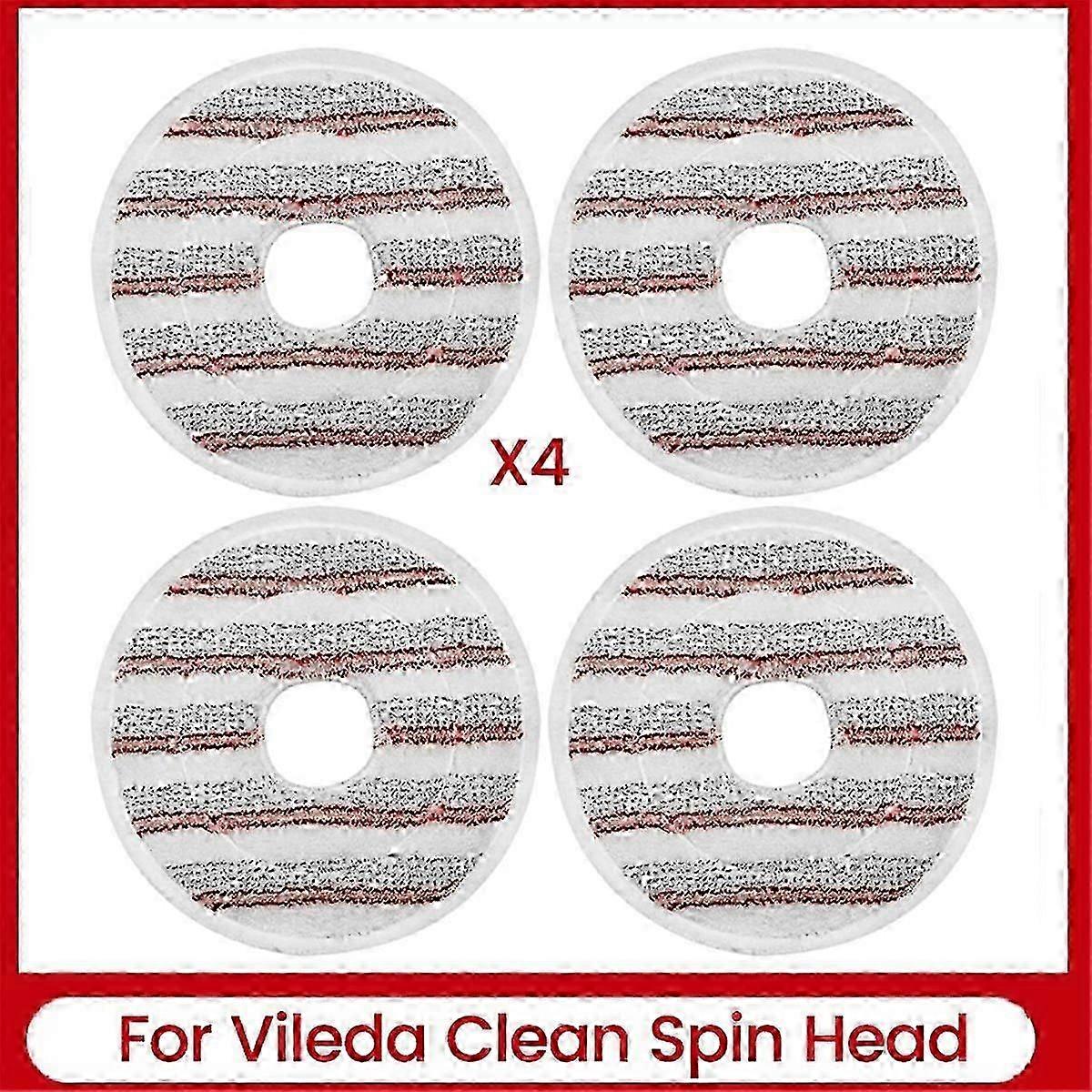 Microfiber Mop Pads Replacement for Vileda Clean Spin Mop Head Refills