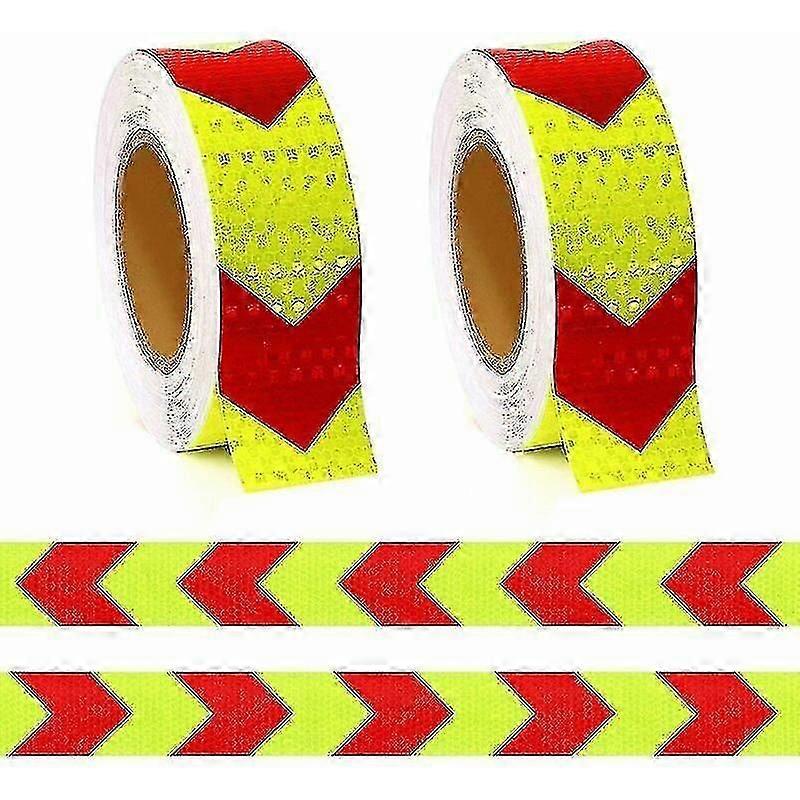 Ruban jaune avec flèche, ruban d'avertissement