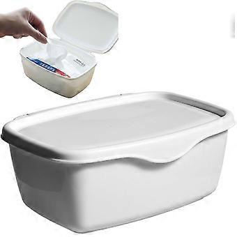 Wipe Box Natte Doekjes Opbergdoos Bureau Dispenser Baby Wipes Box Container Met Deksel Natte Tissues Case Wipes Verse Container Plastic Wit Nat Tissue Box Wi