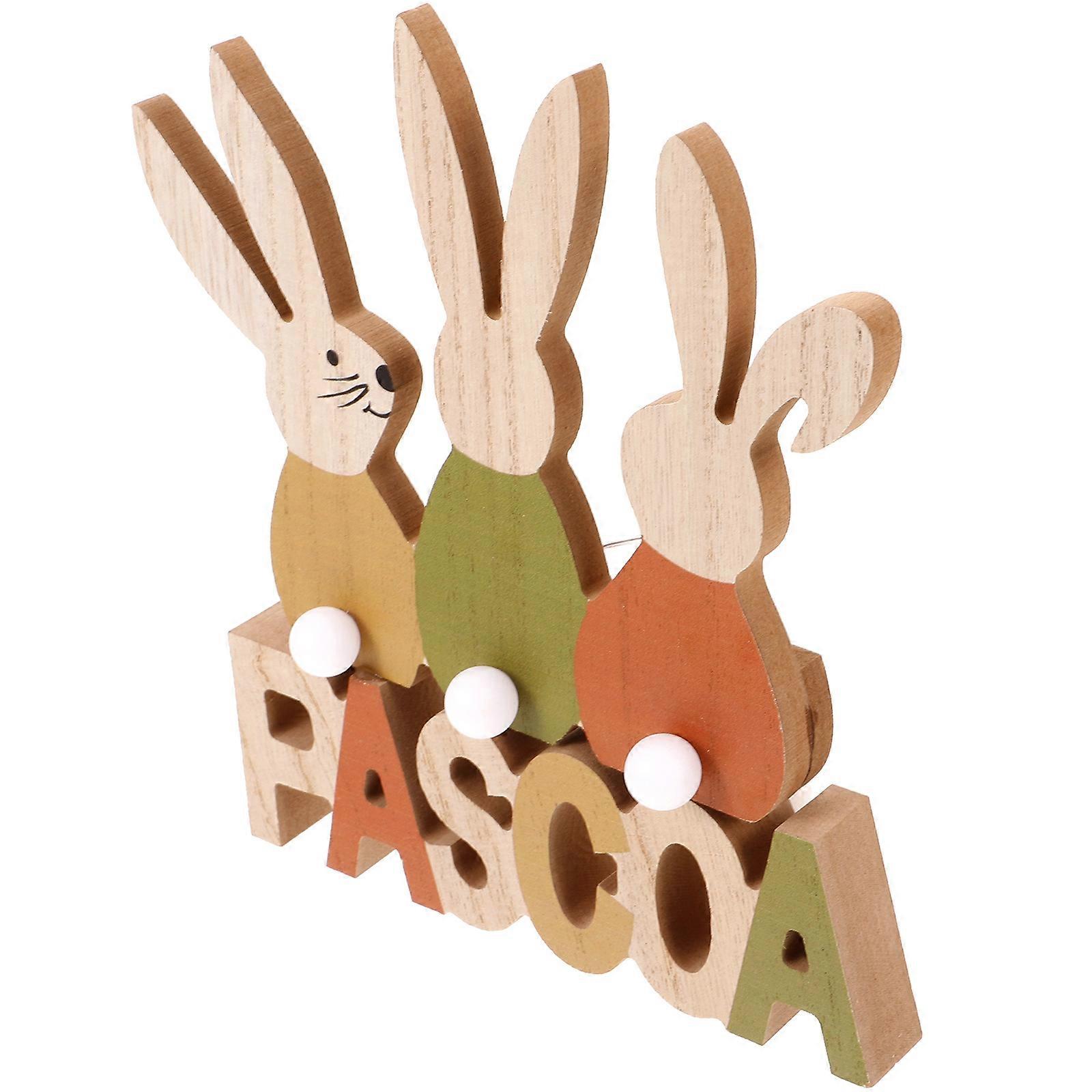 Easter Themed Table Sign Bunny Table Decoration Luminous Easter Table Sign